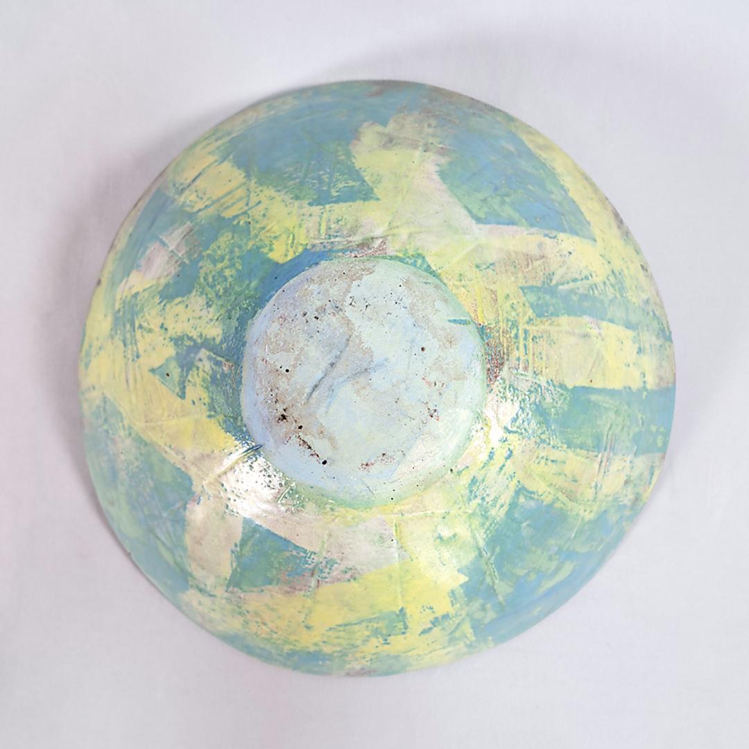 勝間田千恵子作「色絵大鉢」/陶器