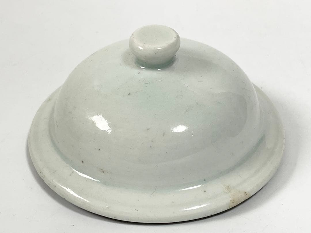 骨董 アンティーク 白磁 有蓋壺 沈香壺 古伊万里 白磁 李朝 蓋付壺