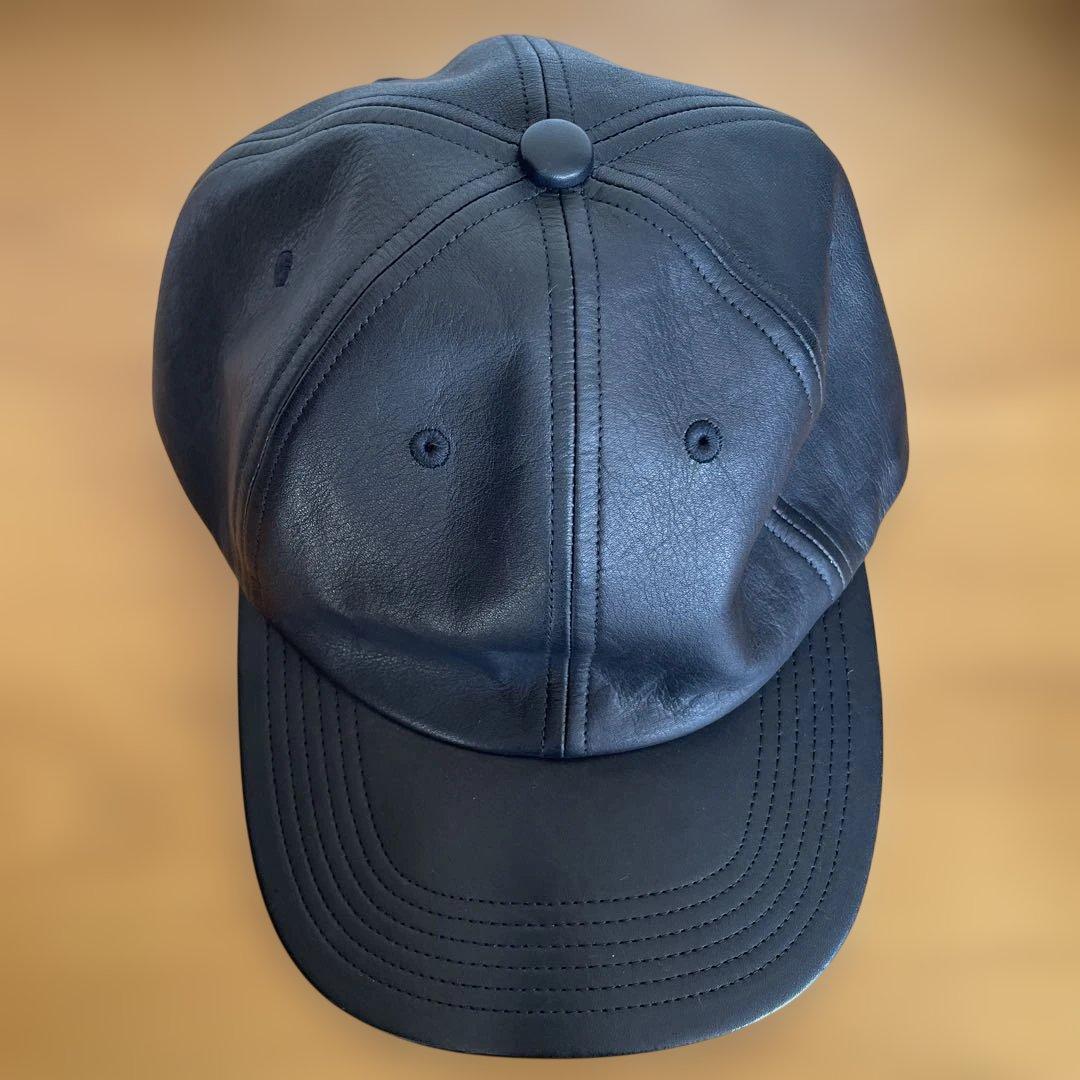 ブラックレザーキャップ キジマタカユキ 3