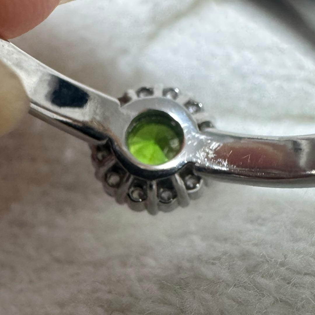 デマントイドガーネット　ダイヤモンド　指輪