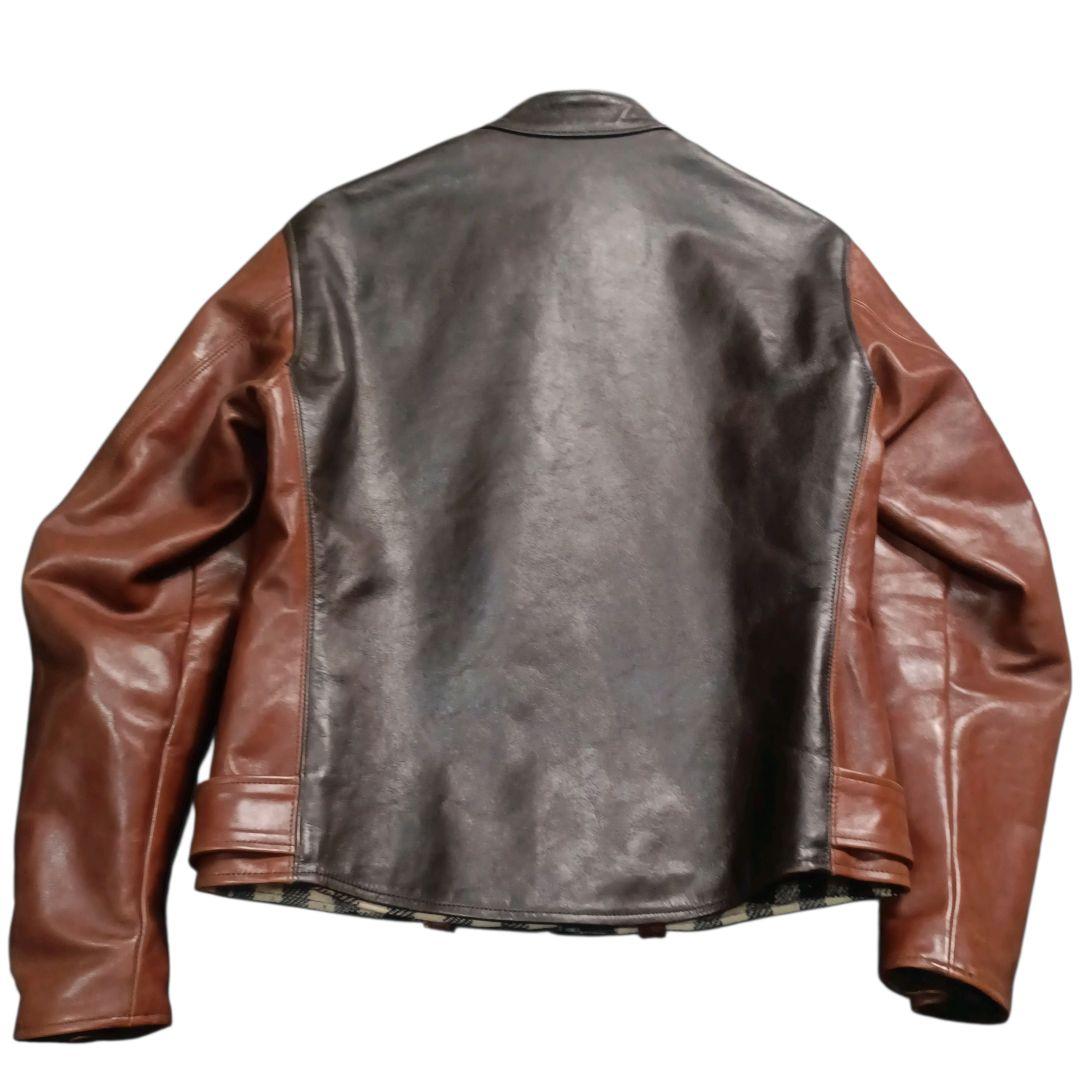 ✨The REAL McCOY'S ホースハイド ベルト付 シングルライダース