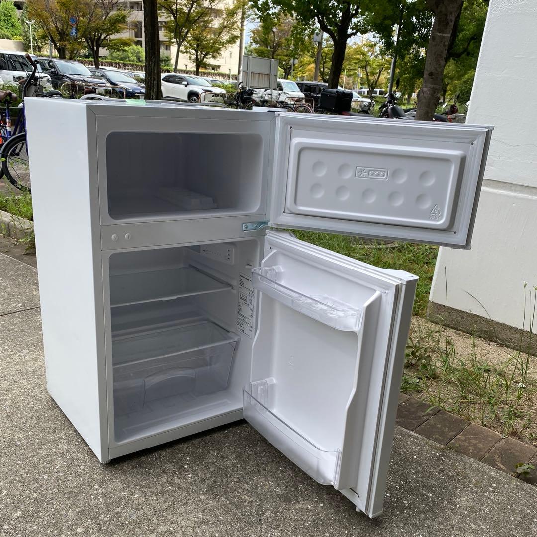 YAMAZEN 冷凍冷蔵庫 YFR-D91 22年製 へこみあり 動作確認済み