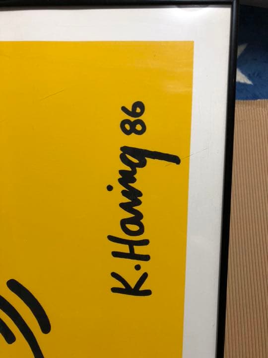 美品Keith Haring Bunny on the Run シルクスクリーン - メルカリ