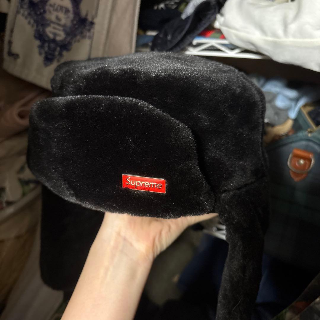 帽子 19AW Supreme Faux Fur Ushanka Hat Supreme Faux Fur Ushanka Hat Black - FW19 - US