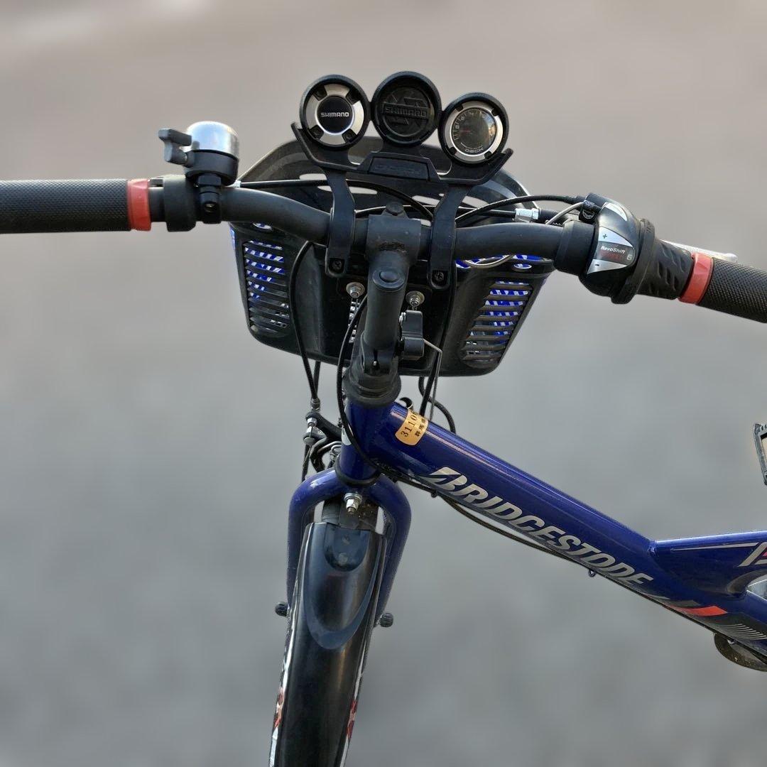 自転車 本体ブリヂストン　ブルー　小学高学年用　引き渡し可能な方限定群馬県邑楽郡