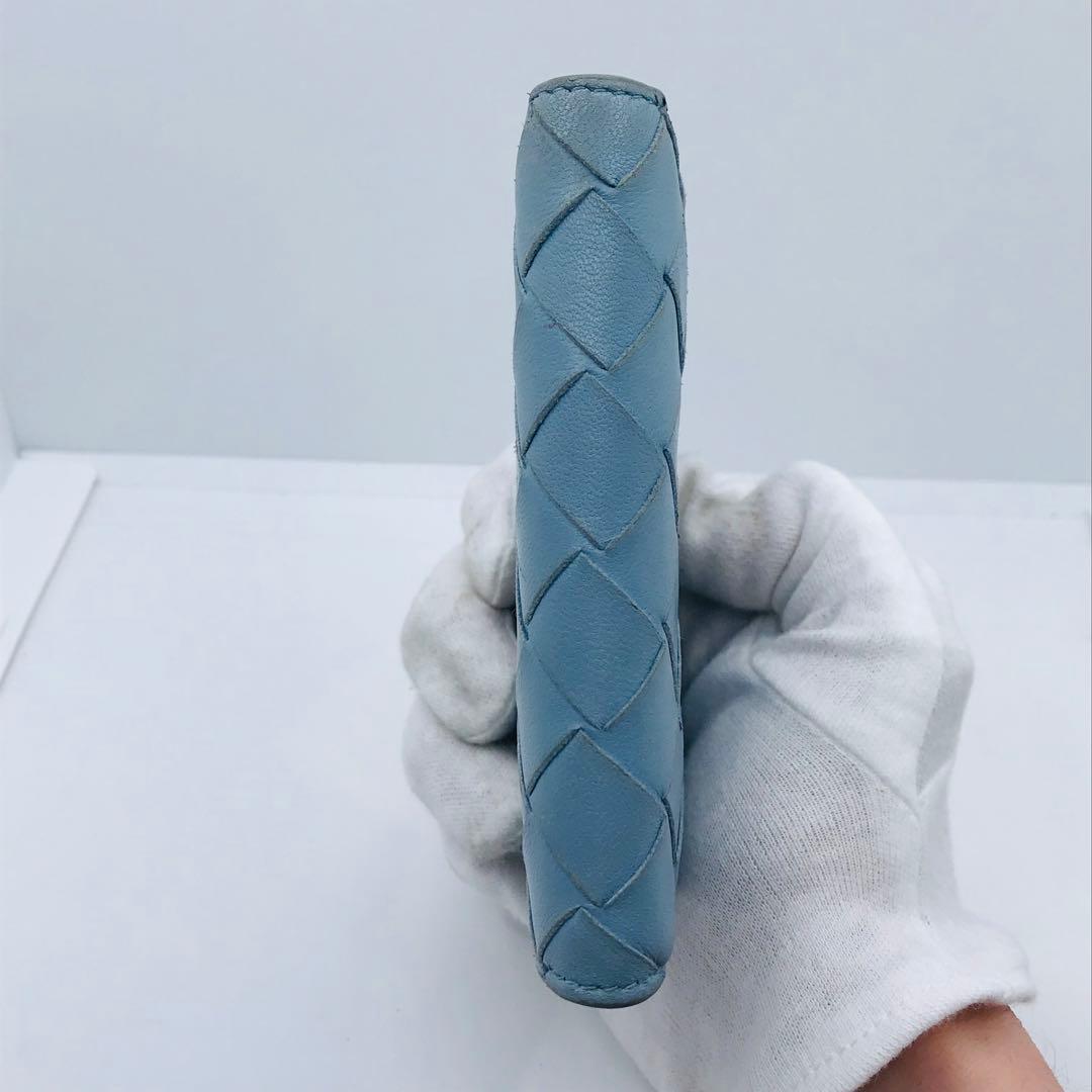 ボッテガ ヴェネタ✨マキシイントレチャート コンパクトウォレット バイカラー