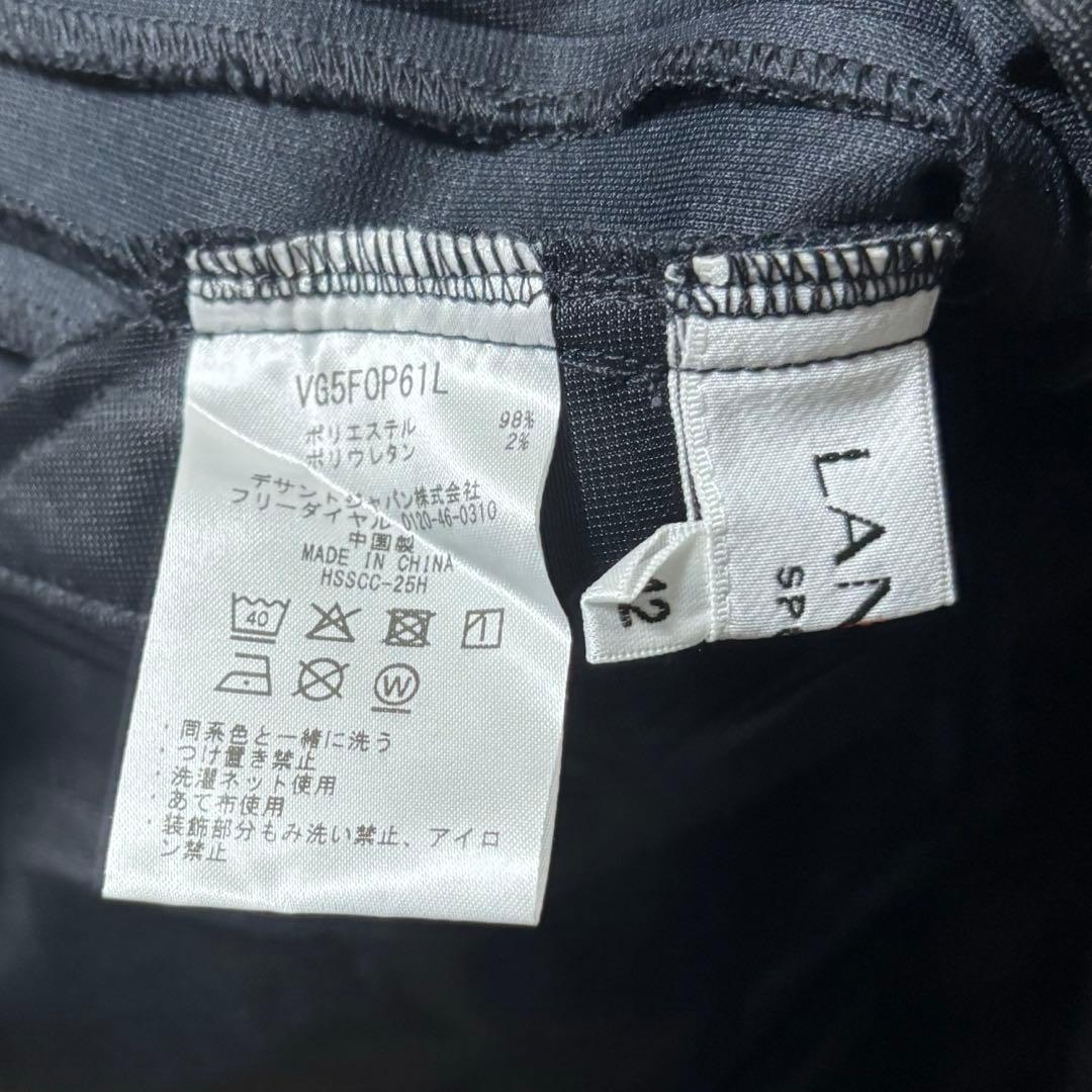 ランバンスポール タックワンピース ネイビー ゴルフウェア テニスウェア