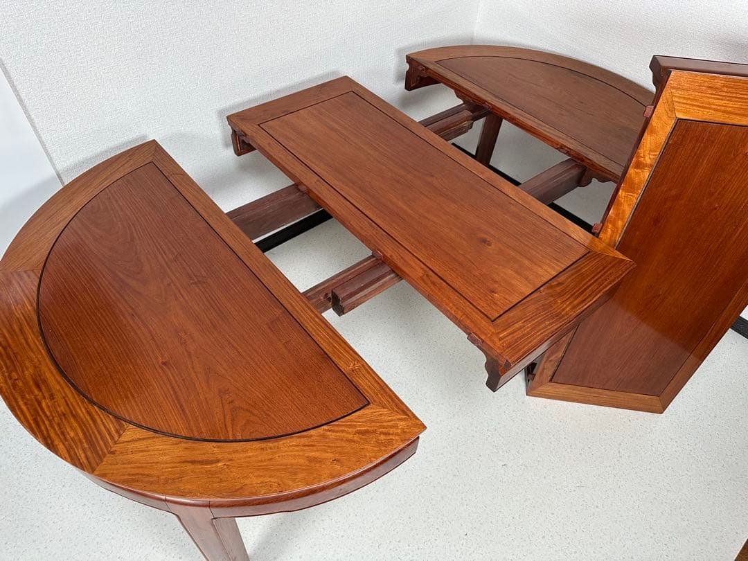 唐木無垢材 伸長 ダイニンテーブル エクステンションテーブル 花梨 ※.i1 ※