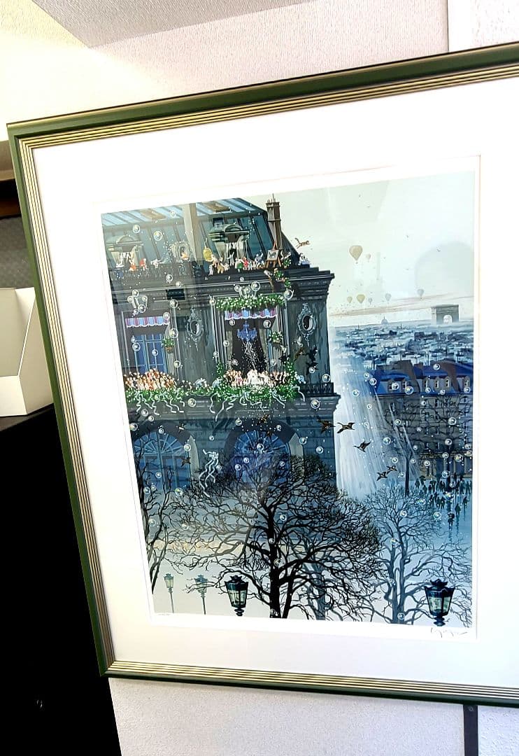 美品】額縁付き ヒロヤマガタ フォギーディウェディング サイン有