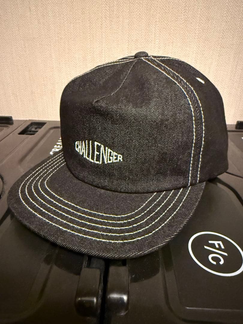 CHALLENGER チャレンジャー デニムキャップ ブラック - メルカリ