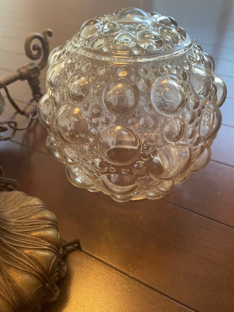 ヴィンテージ3灯バブルガラス ペンダントライト