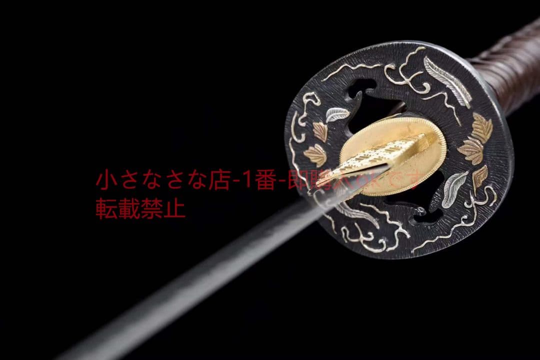 撥水紋研磨刃が白く黒く『浮雲沈香』 古兵器 武具 刀装具 日本刀 模造刀 居合刀