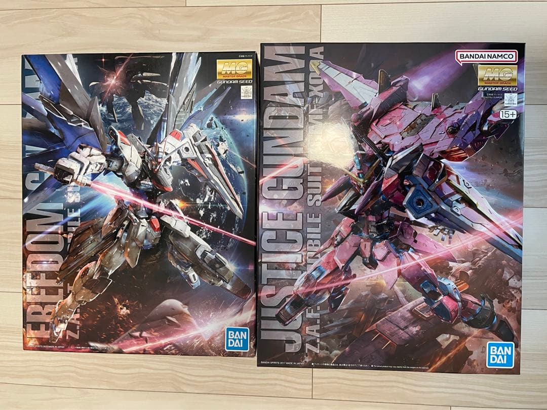 2体セット】MGフリーダムガンダム Ver.2.0 & ジャスティスガンダム