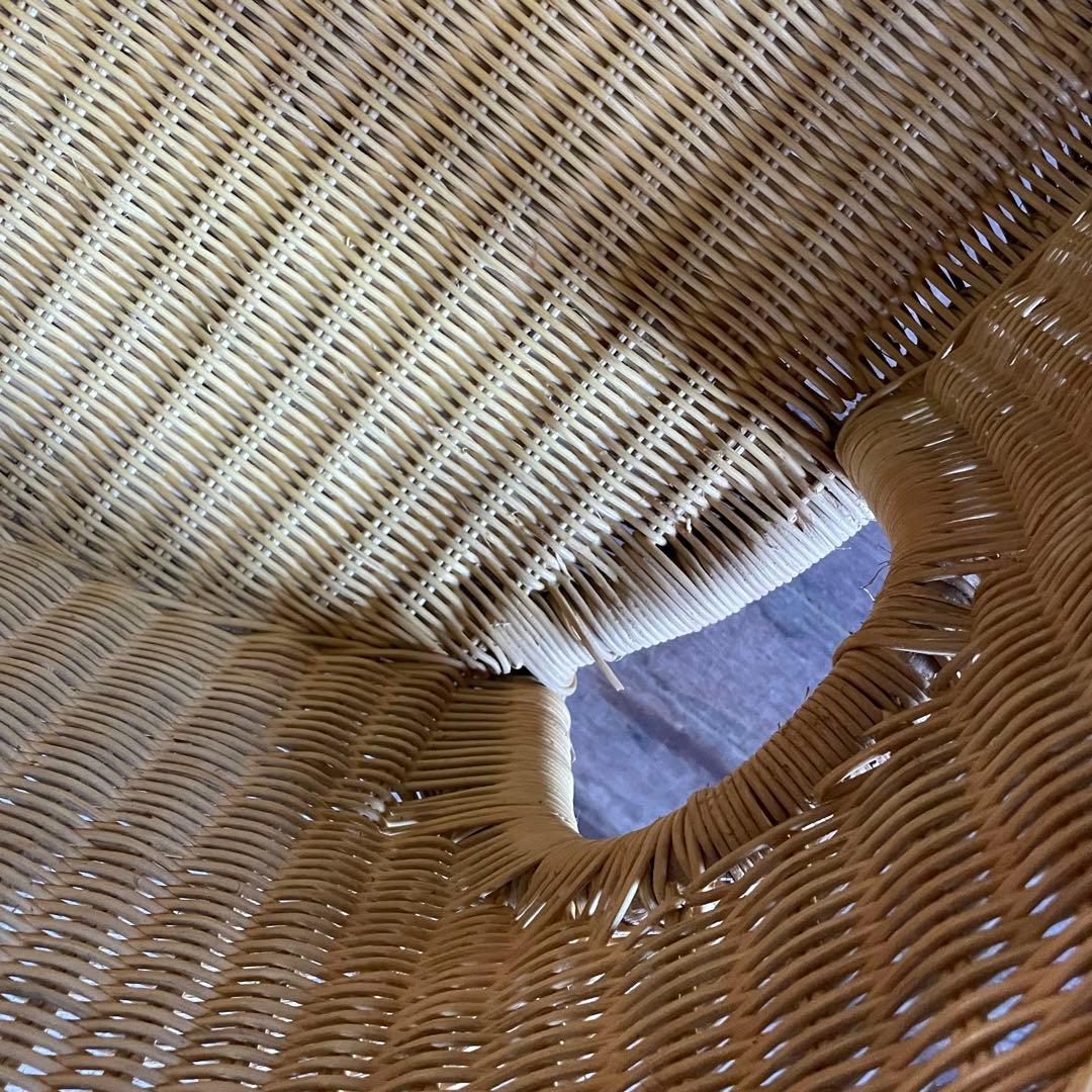 ラタン ダイニングセット 4点 ビンテージ アンティーク家具 ラタン家具