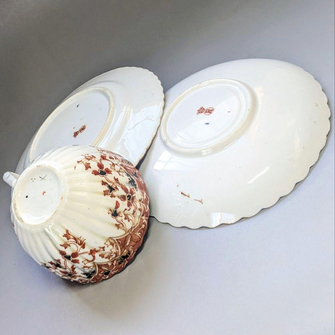 英国アンティーク　サミュエルラドフォード　1800年代トリオカップ＆ソーサー②