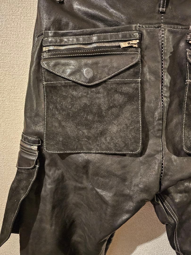 incarnation インカネーション レザー サルエルパンツ 黒 試着程度