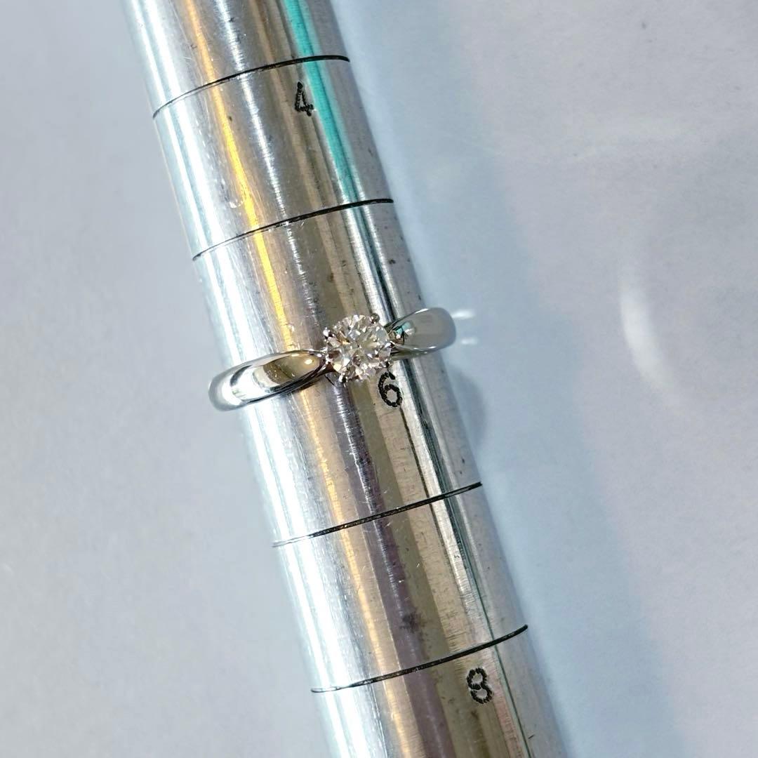 新品同様　ティファニー　Pt950 ハーモニー　ダイヤ　リング　0.26ct