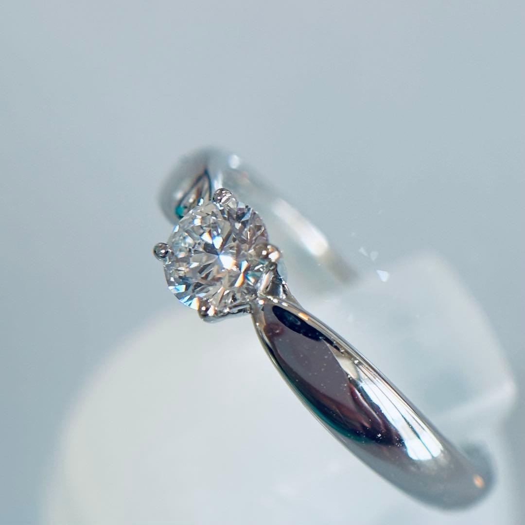 新品同様　ティファニー　Pt950 ハーモニー　ダイヤ　リング　0.26ct