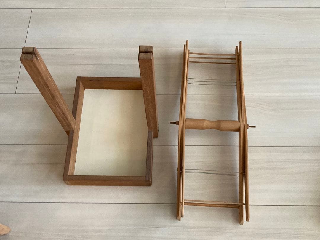 道明　組紐　道具　座繰り　とんぼ　木枠　小枠　一式