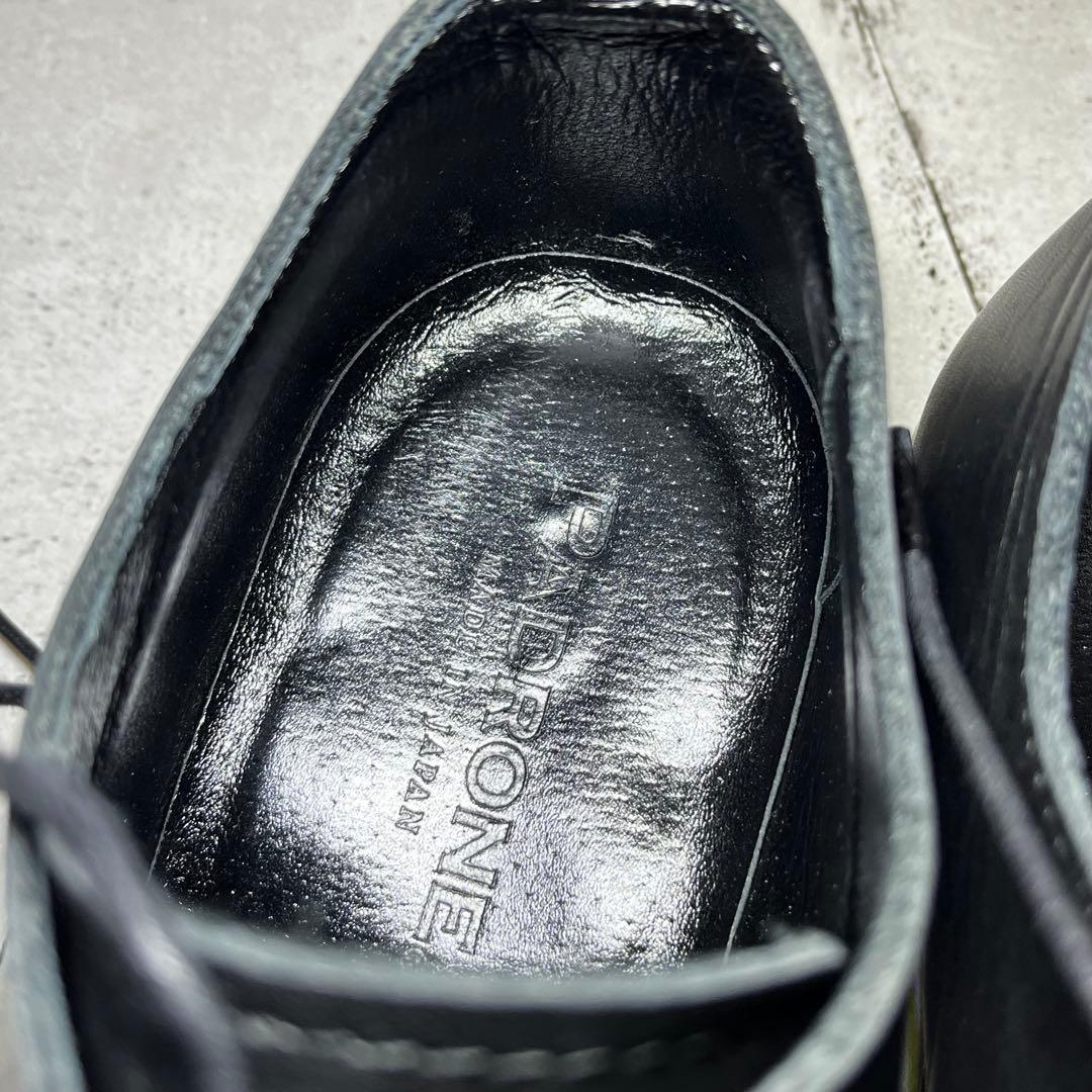 【パドローネ】ダービーシューズ プレーントゥ レザー♡ブラック 41