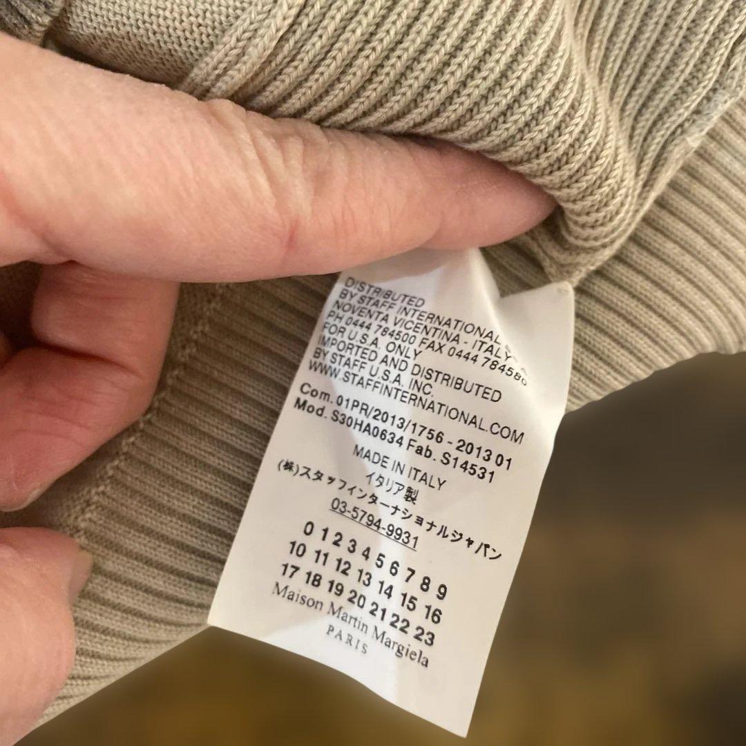 マルジェラベージュ クルーネック 長袖セーター サイズ10 - メルカリ