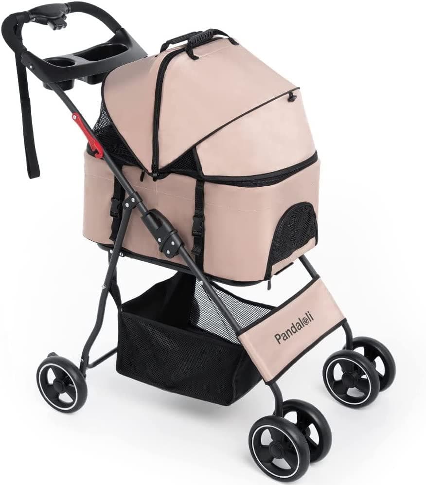 ペットカート ベージュ 360°回転ホイール 新品、未開封 ペットカート