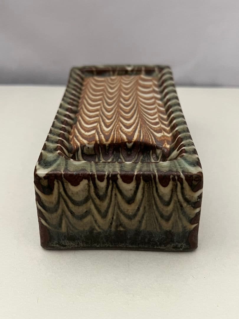 練上鶉手 陶硯 上田恒次(師河井寛次郎)