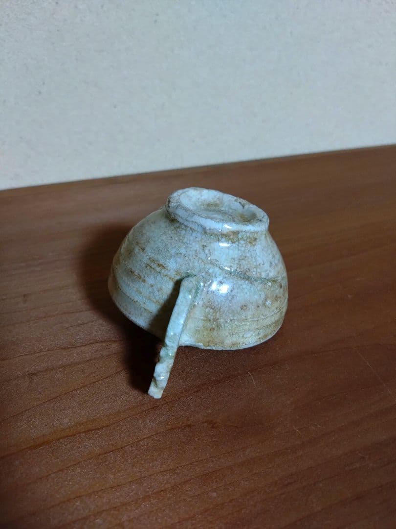 李朝 白磁 金海 耳盃