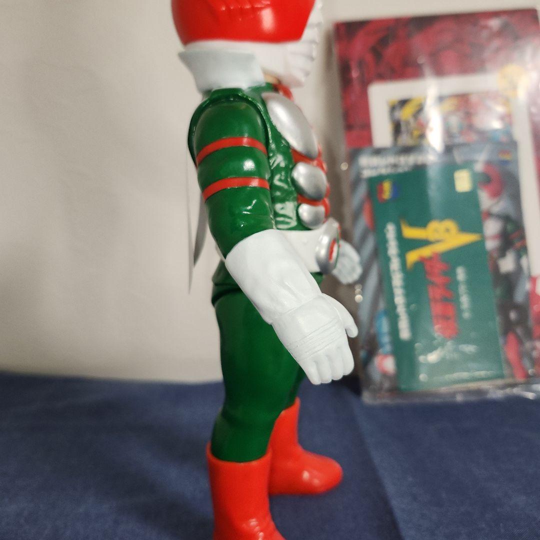 東映レトロソフビコレクション　仮面ライダーV3　ビニールマフラー版　面取れ