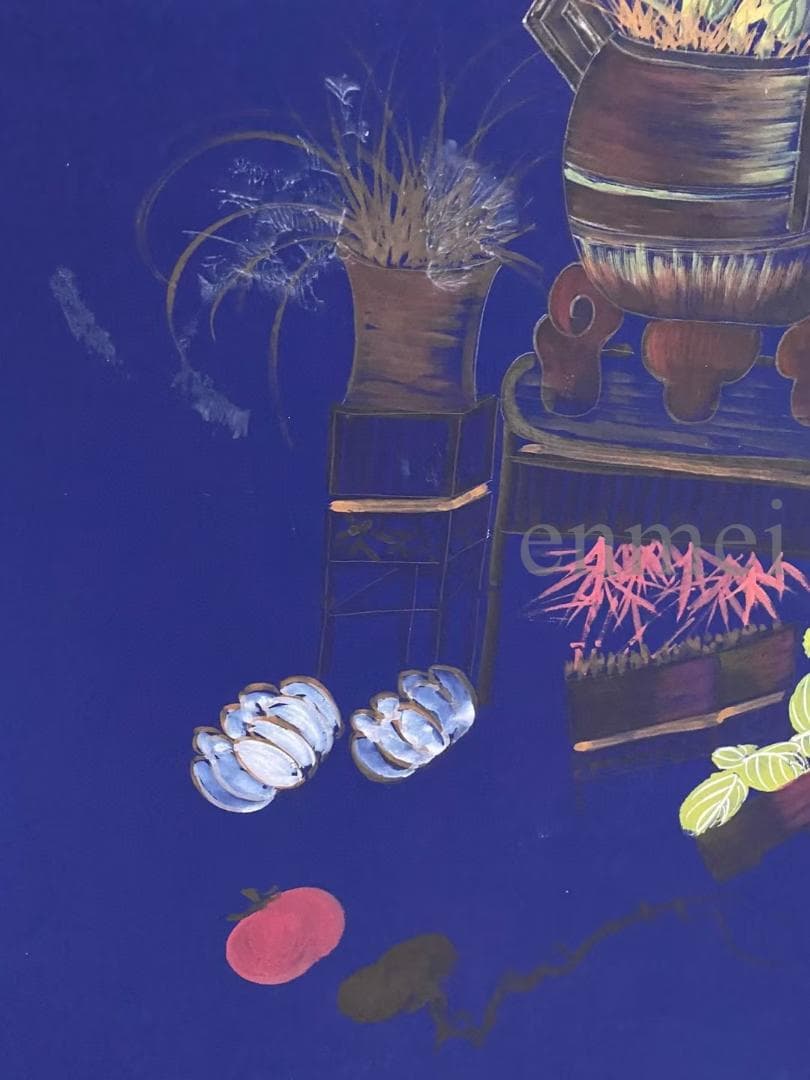 中国古美術・旧藏珍品・齐白石款・花卉画・宣紙・純手描き・掛軸・中堂畫・