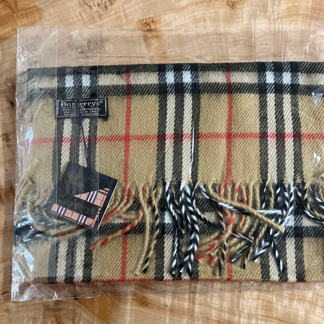 【新品未使用タグ付き】Burberrys マフラー（ベージュ系） BURBERRY - 【Burberrys】マフラー 新品未開封 タグ付き ベージュ 在庫
