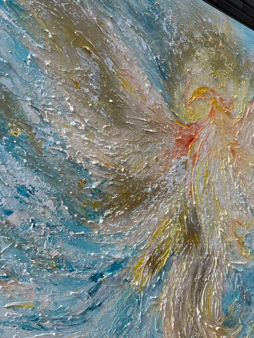 インテリア/絵画/アート/抽象画/モダン/ホテル/ゴールド/オーラ/鳳凰/不死鳥