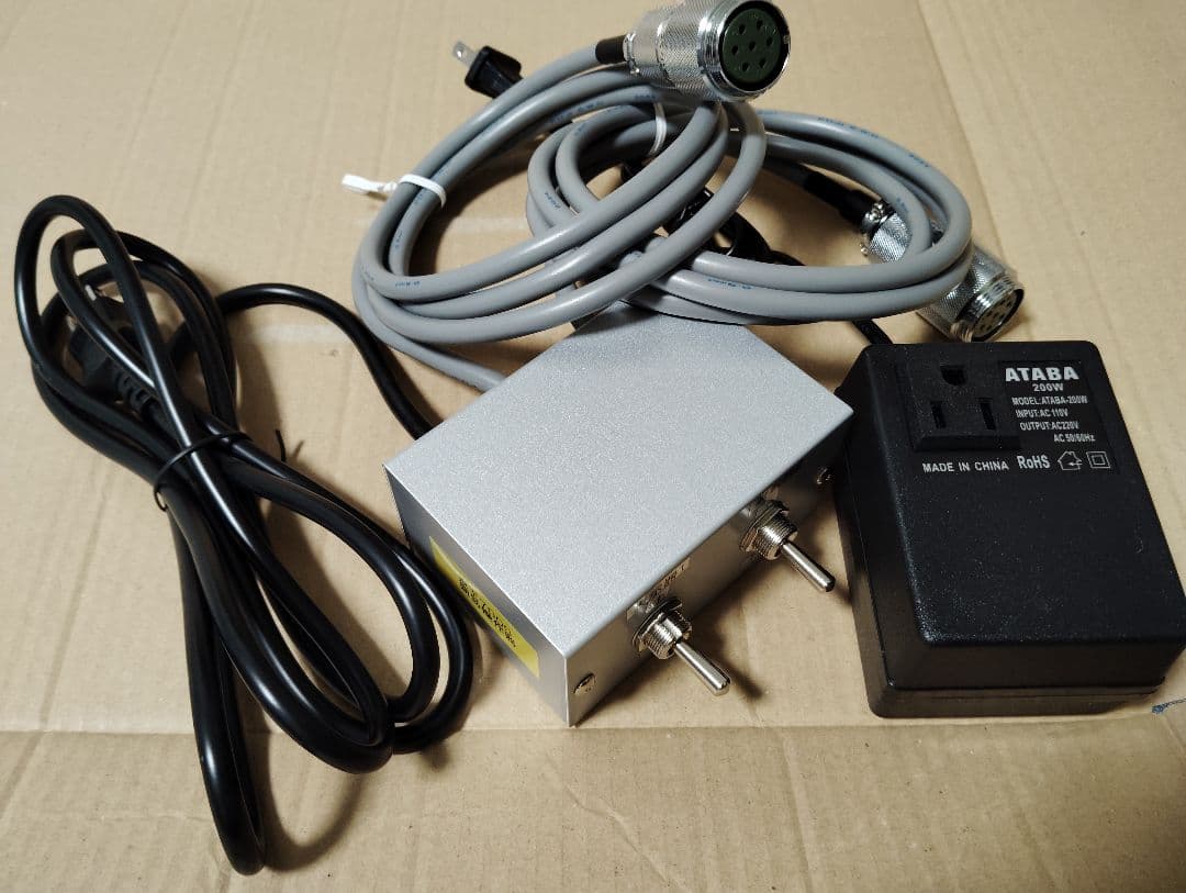 のみや　京王7000系用操作スイッチ2個口&200V昇圧器セット E03M