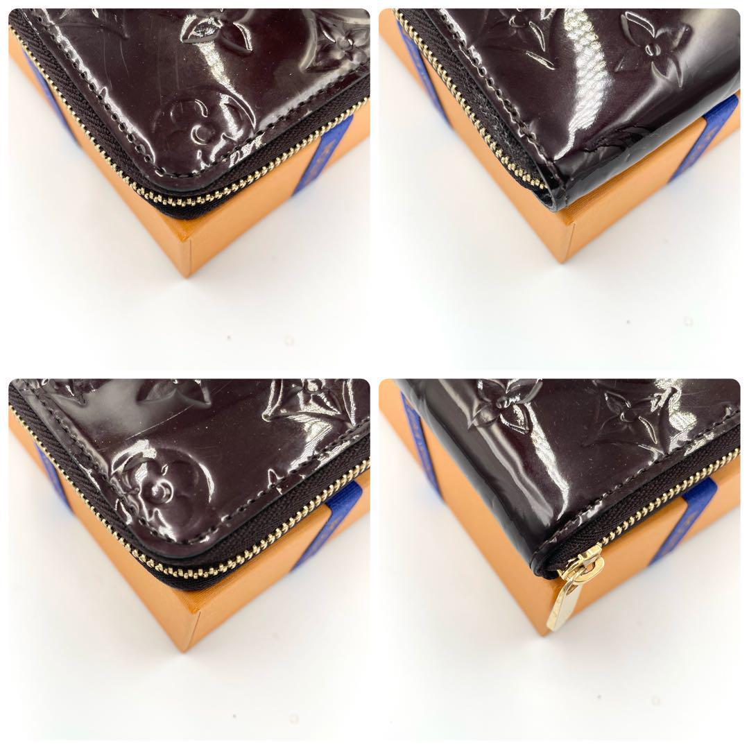 美品・鑑定済★ルイヴィトン　ヴェルニ　ジッピーパース　アマラント