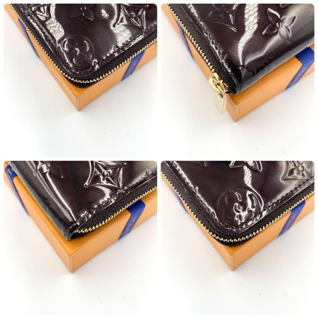 美品・鑑定済★ルイヴィトン　ヴェルニ　ジッピーパース　アマラント