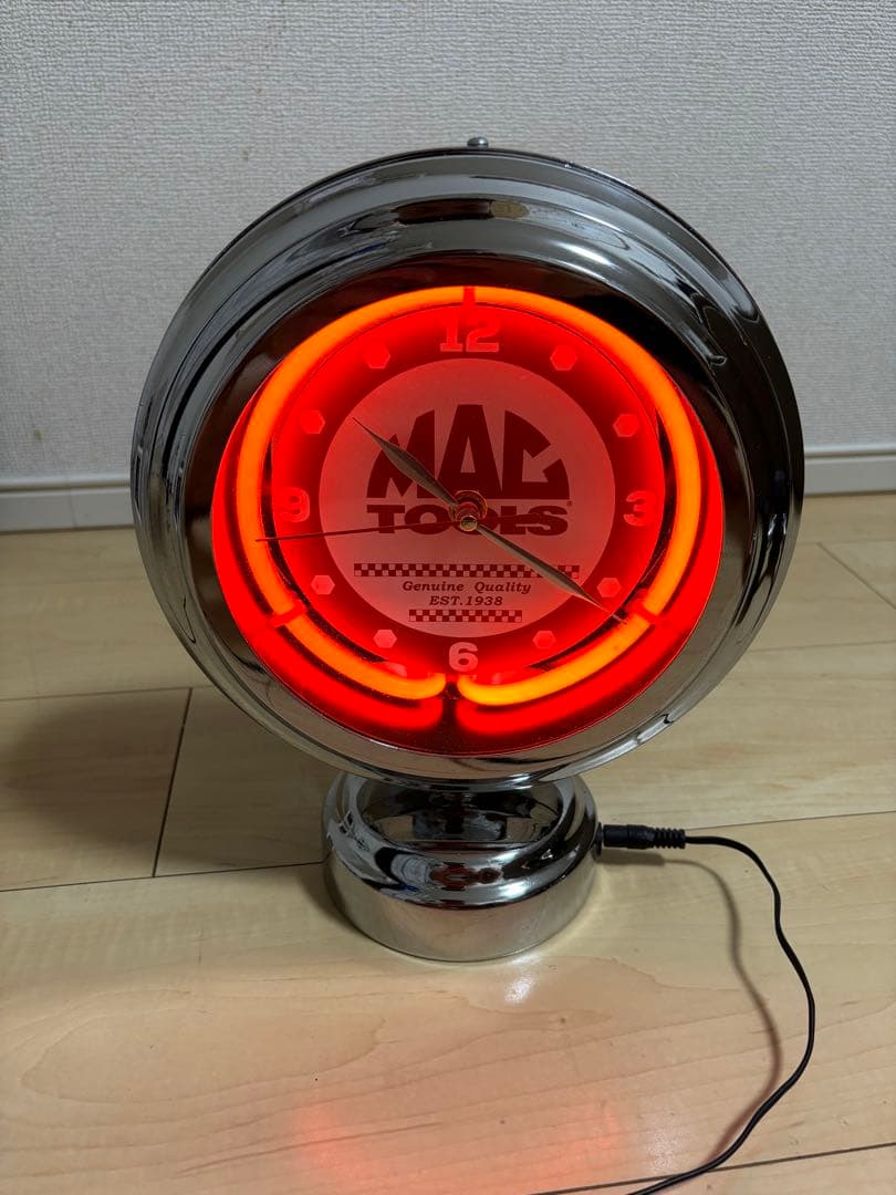 MAC TOOLS マックツールズマックツール置き時計ネオン時計