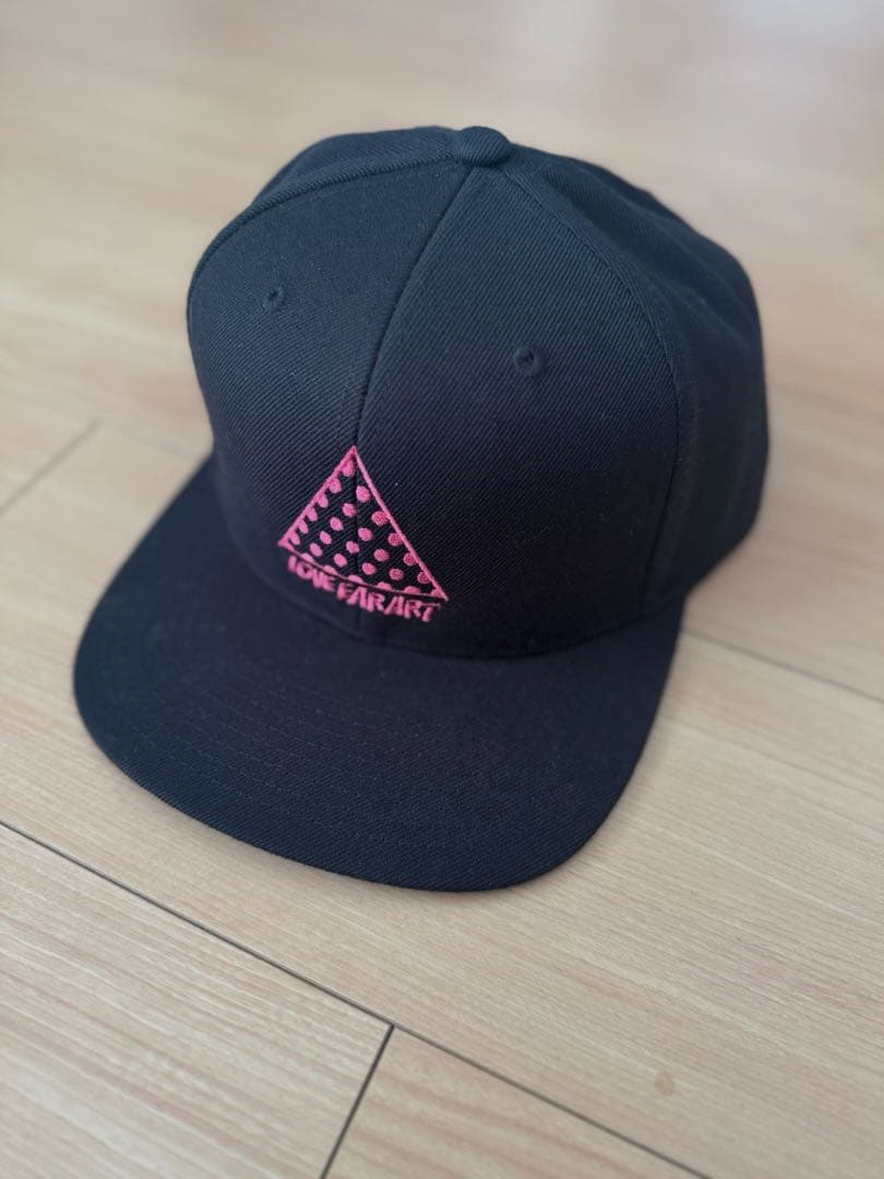 LOVE EAR ART】HRCSイベント限定 キャップ ブラック ピンク刺繍