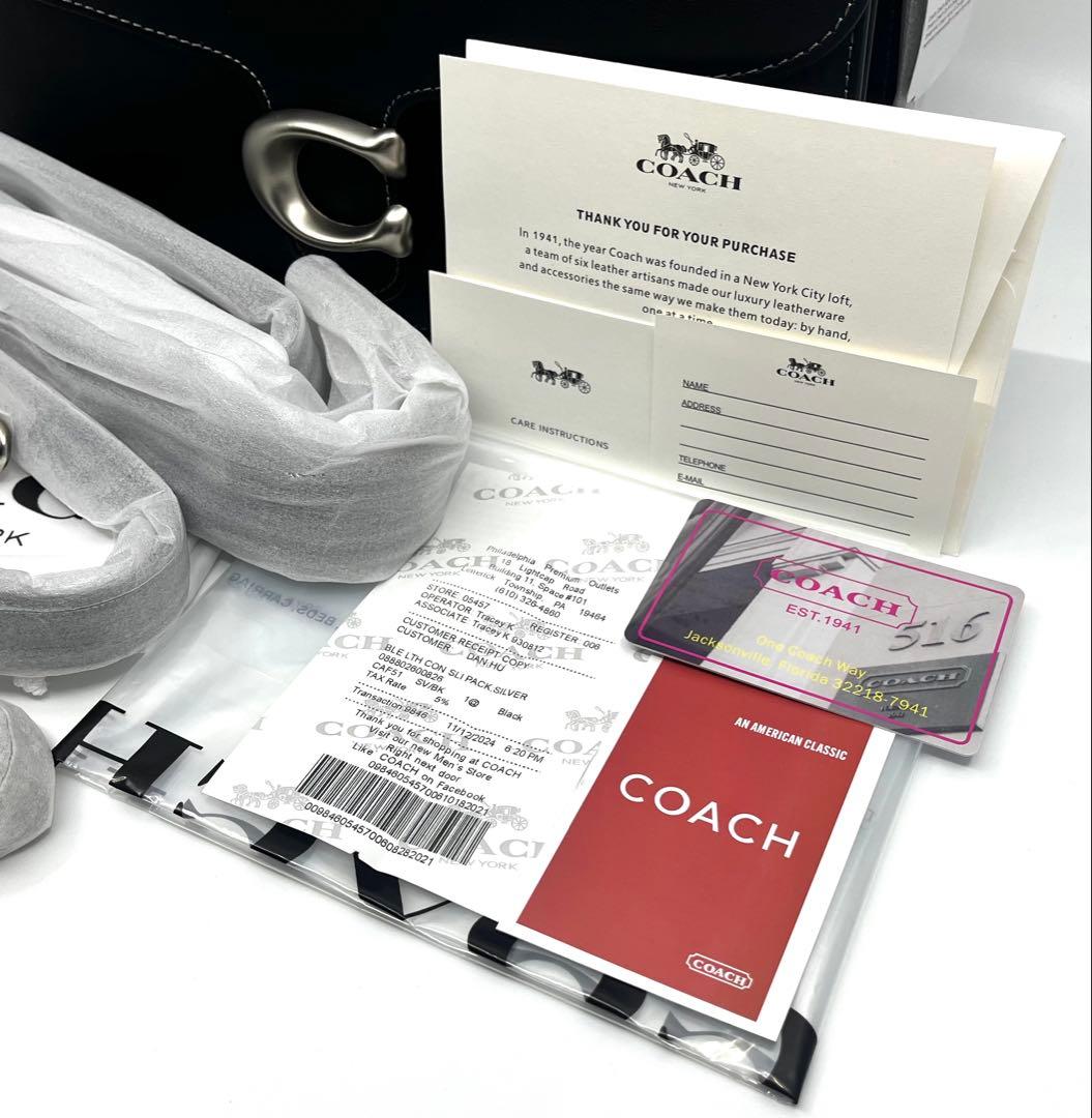 【新品・未使用】COACH チェーン タビー ショルダー バッグ 30