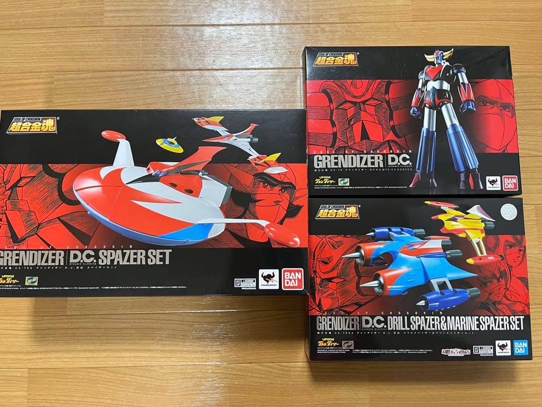 超合金魂　グレンダイザー D.C スペイザーセット Amazon.co.jp: 超合金魂 GX-76X3 グレンダイザーD.C.対応 スペイザー