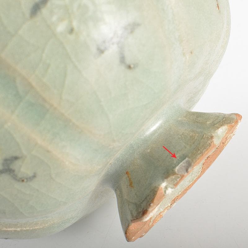 朝鮮美術 韓国 高麗青磁 象嵌花文 輪花碗 V R7162 - メルカリ