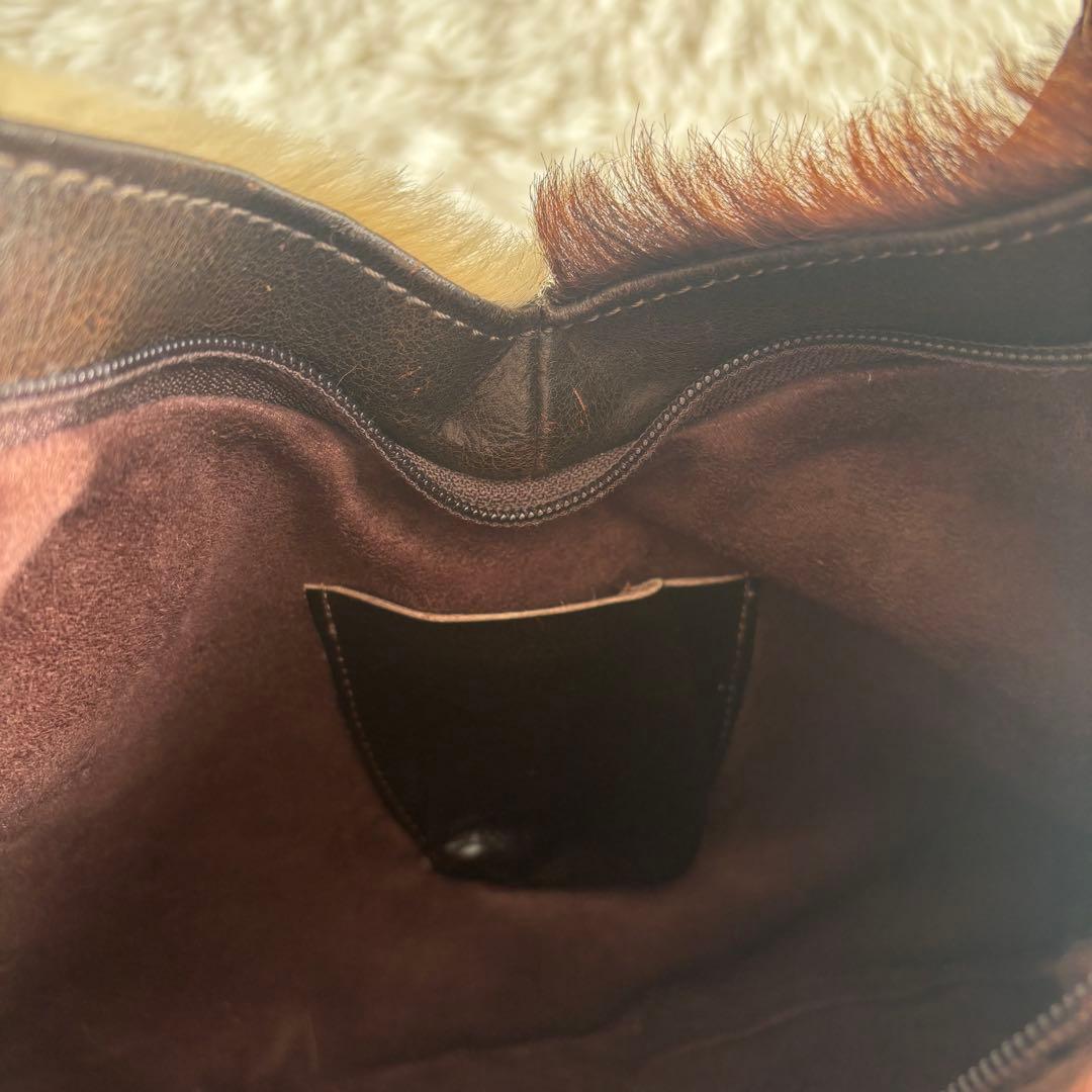 ELENA GIRARDI ハラコ　レザー　ショルダーバッグ