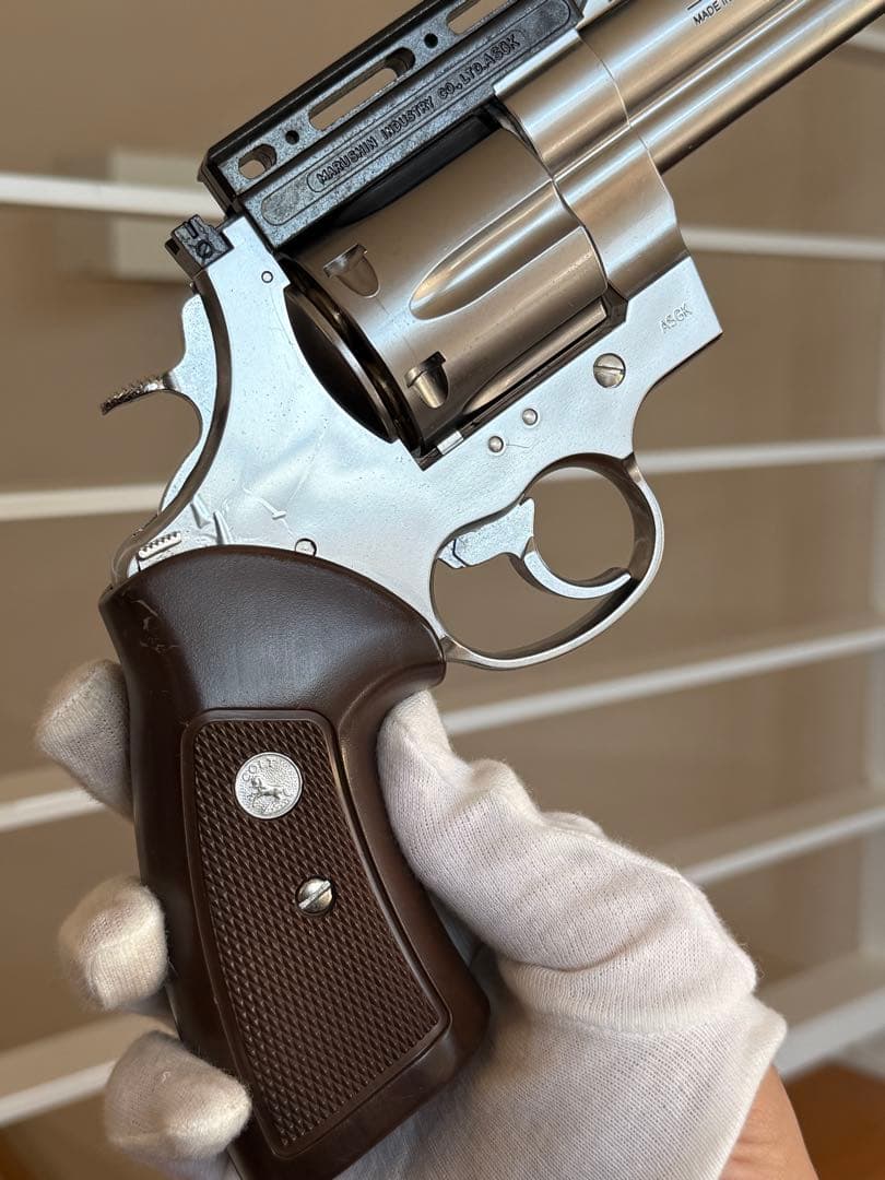 マルシン コルト アナコンダ マウントベース付き シルバー ガスガン