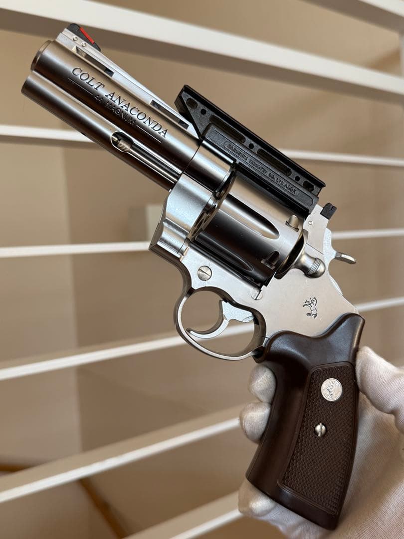 マルシン コルト アナコンダ マウントベース付き シルバー ガスガン