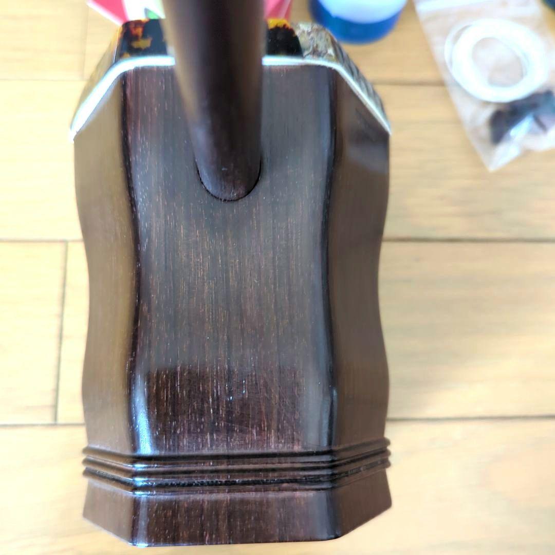 胡涵柔製作 未使用 最上級 明清老紅木 龍、鳳凰螺鈿 湾頭二胡