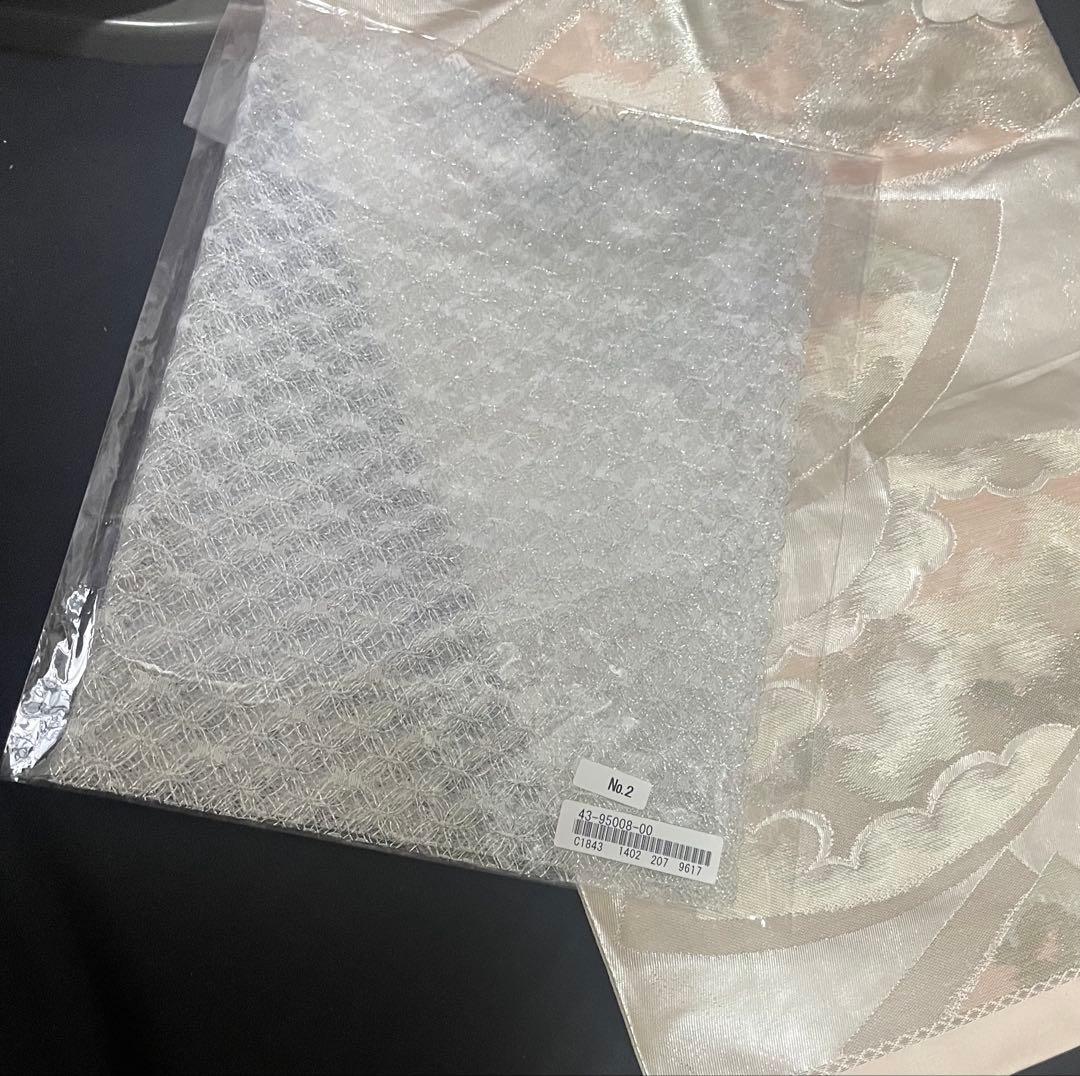 振袖フルセット6点サイズM〜L駒刺繍 飛鶴文 銀彩