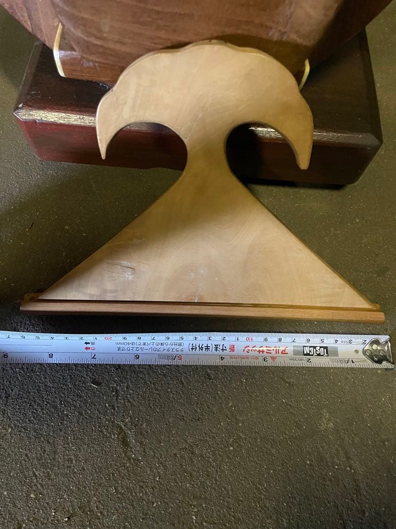 『半月細工・表桑製・四弦』薩摩 琵琶 袋付 撥付き　ヴィンテージ　びわ　楽器琵琶