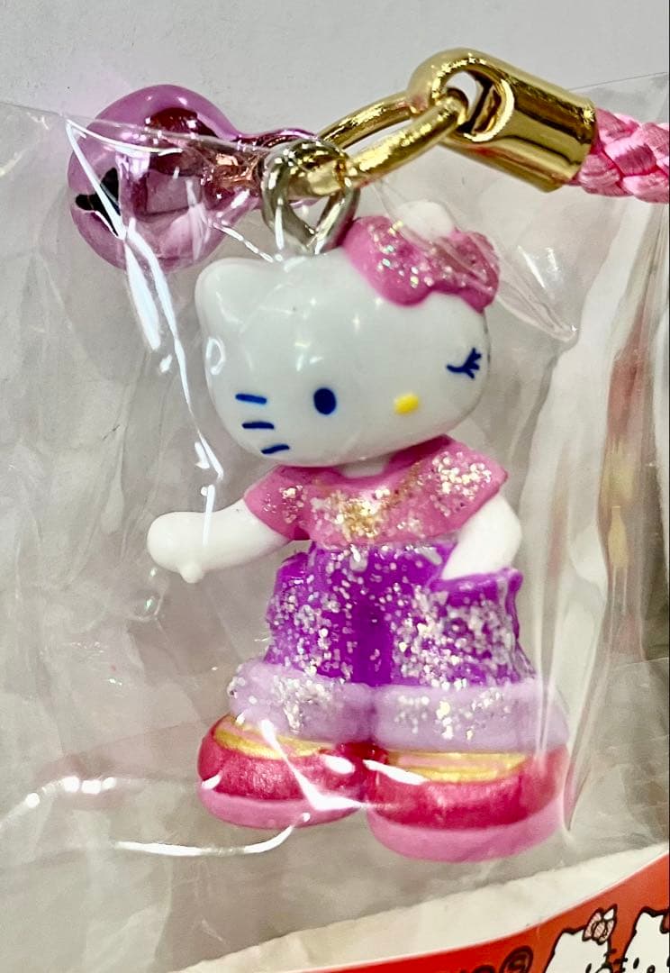ハ*ー様 ハローキティ 根付 ストラップ KITTY&MIMMY キティ根付 脚