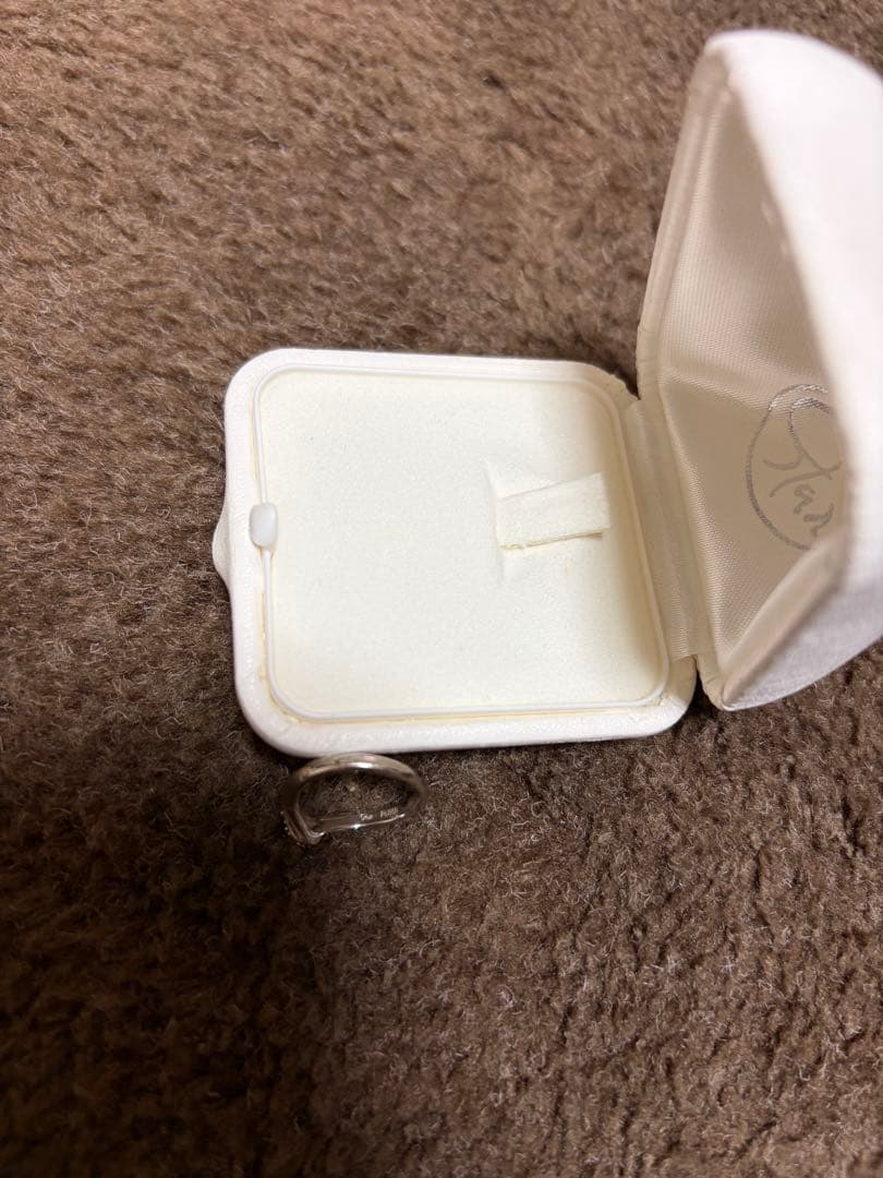 スタージュエリー Pt950ダイヤピンキーリング 5号