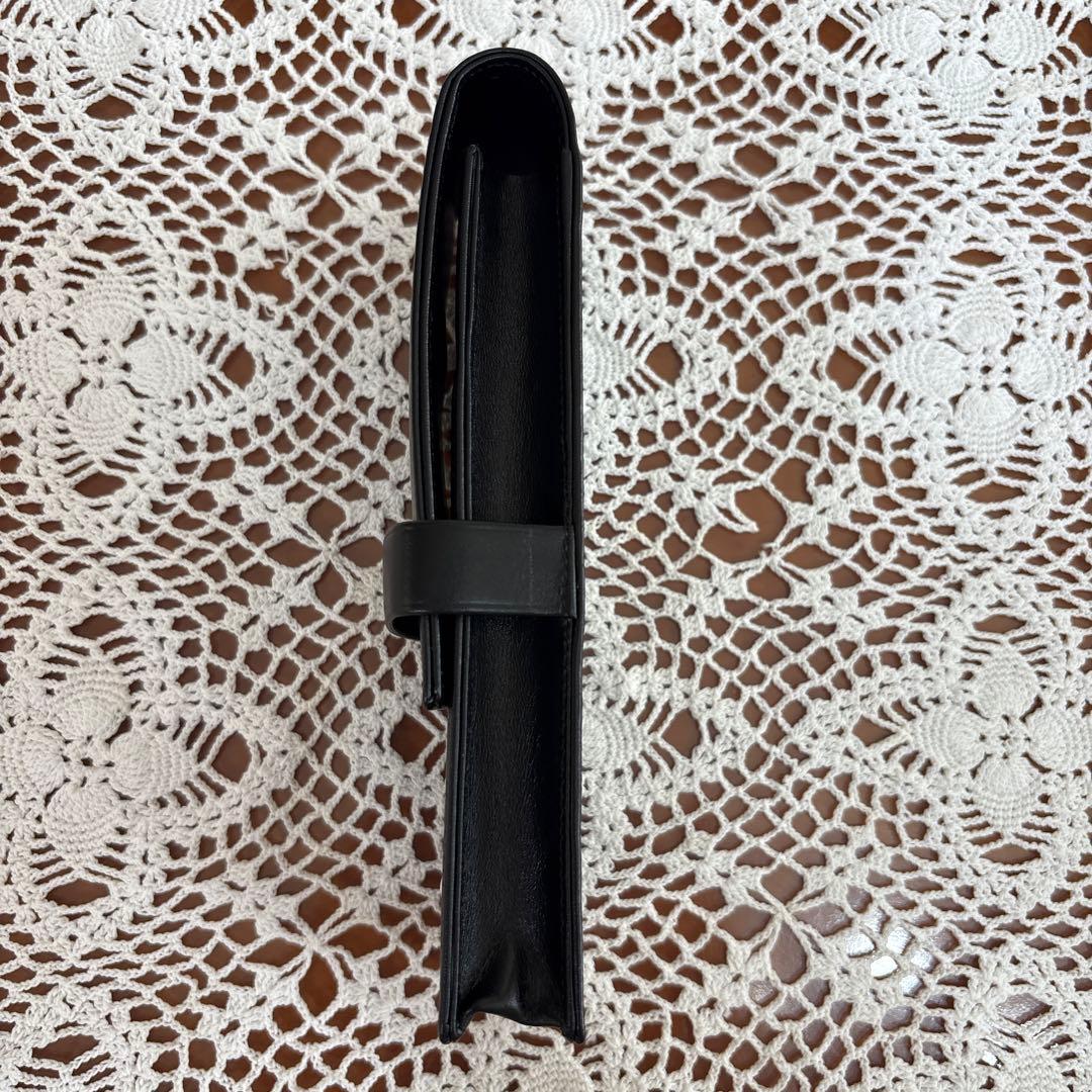 モンブラン ブラック色 レザー 本革 ペンケース 3本用