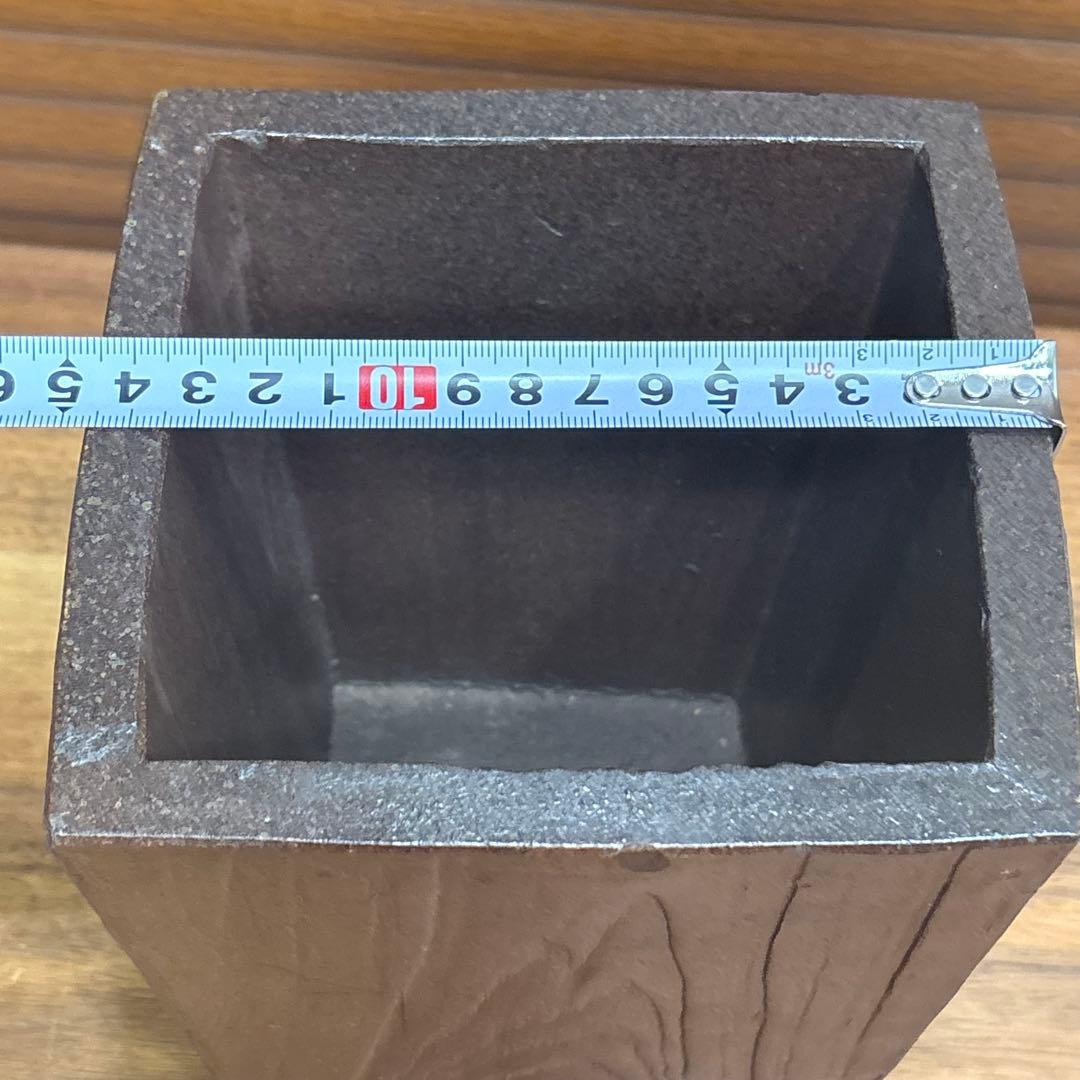 古備前■木目彫花入■器